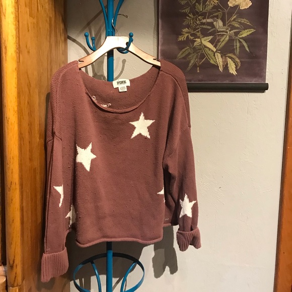 PINK Victoria's Secret Sweaters - Victoria’s Secret stars pull over. 100% cotton